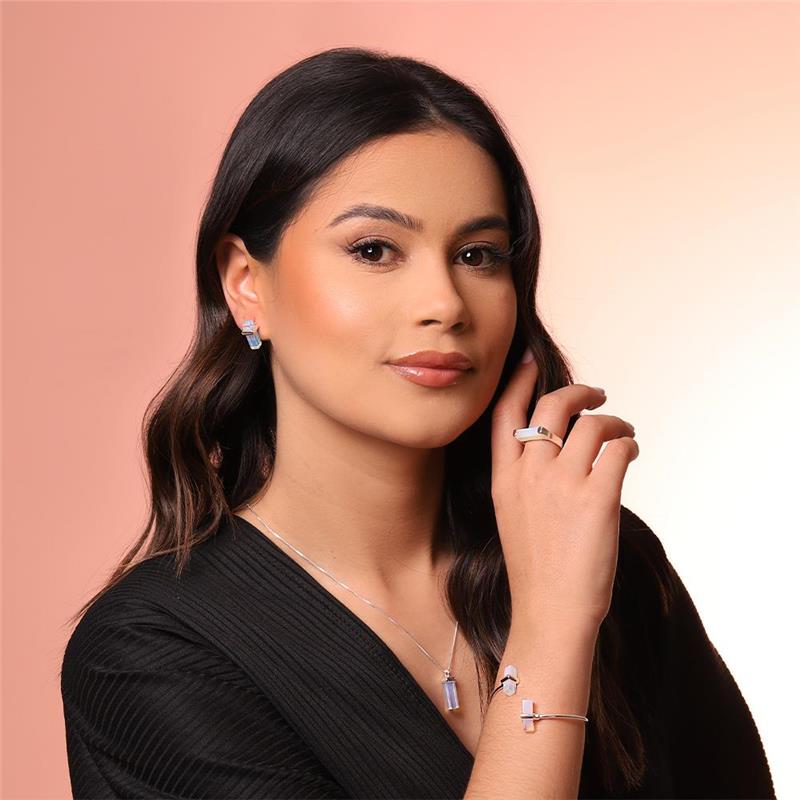 CONJUNTO FOLHEADO A PRATA