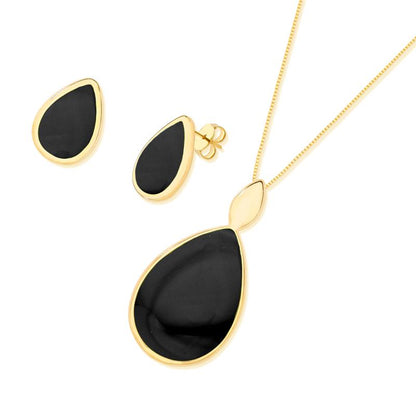 Conjunto Brilhato Pedras Naturais Brasileiras — Folheado a Ouro