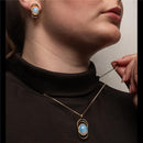 CONJUNTO FOLHEADO A OURO