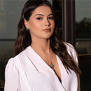 CONJUNTO FOLHEADO A OURO