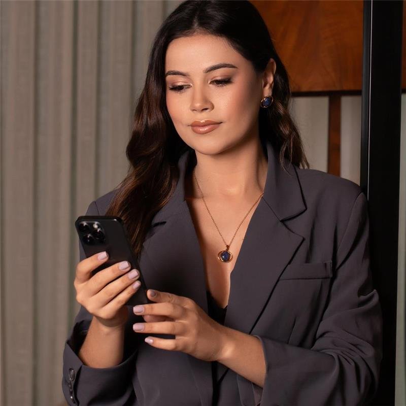 CONJUNTO FOLHEADO A OURO