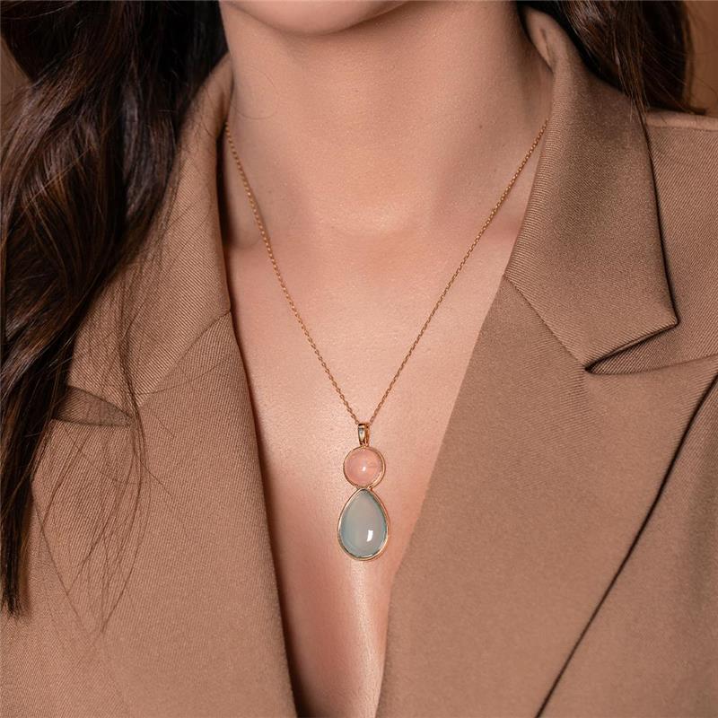 Conjunto Brilhato Pedras Naturais Brasileiras — Folheado a Ouro