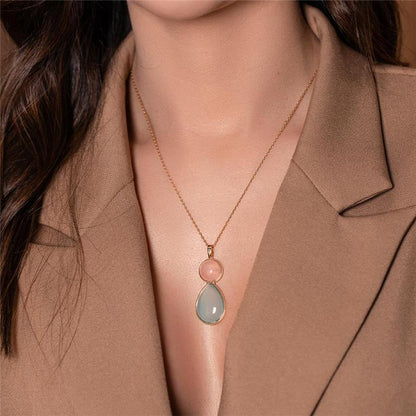 Conjunto Brilhato Pedras Naturais Brasileiras — Folheado a Ouro