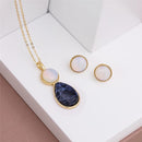 CONJUNTO FOLHEADO A OURO