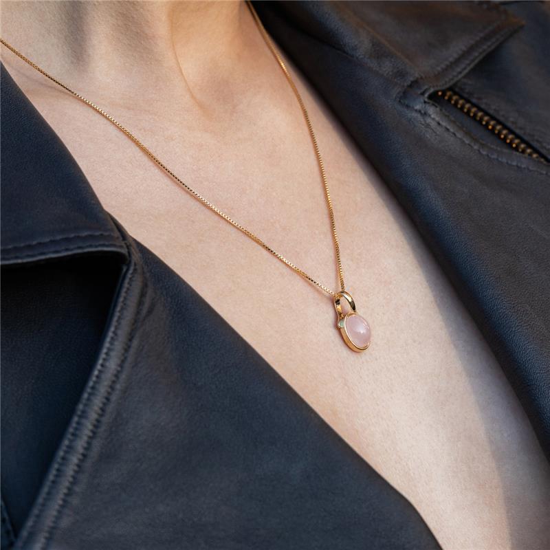 Conjunto Brilhato Pedras Naturais Brasileiras — Folheado a Ouro