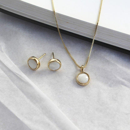 Conjunto Brilhato Pedras Naturais Brasileiras — Folheado a Ouro — QUARTZO ROSA