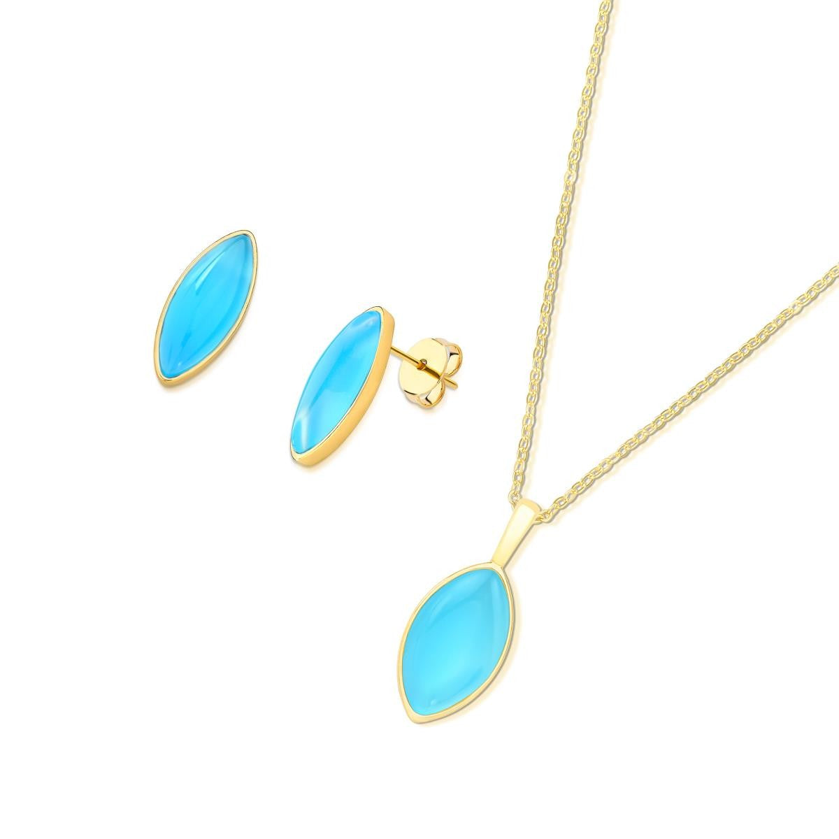 Conjunto Brilhato folheado a ouro com pedras naturais - foto 3