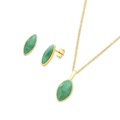 Conjunto Brilhato folheado a ouro com pedras naturais - foto 7