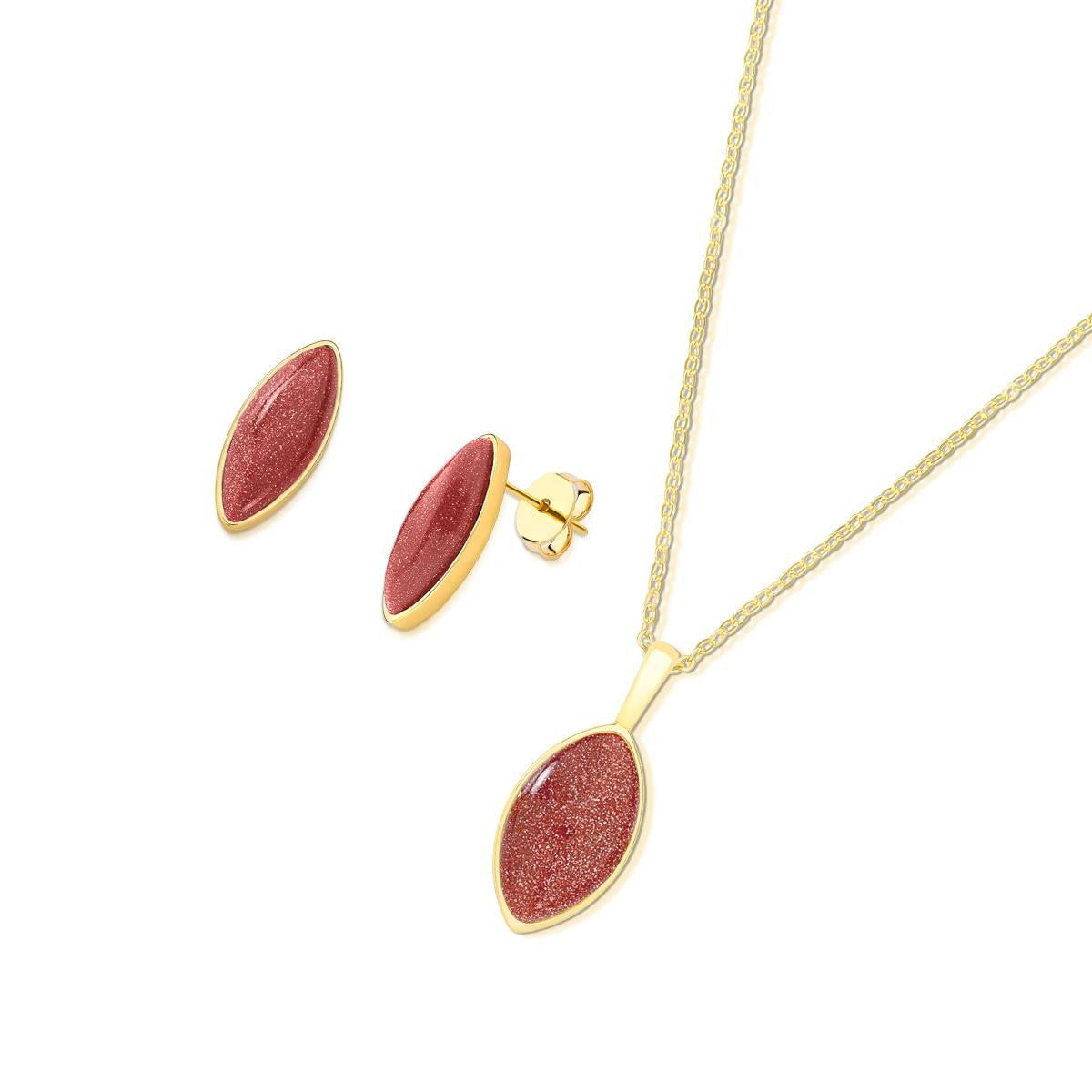 Conjunto Brilhato folheado a ouro com pedras naturais - foto 14