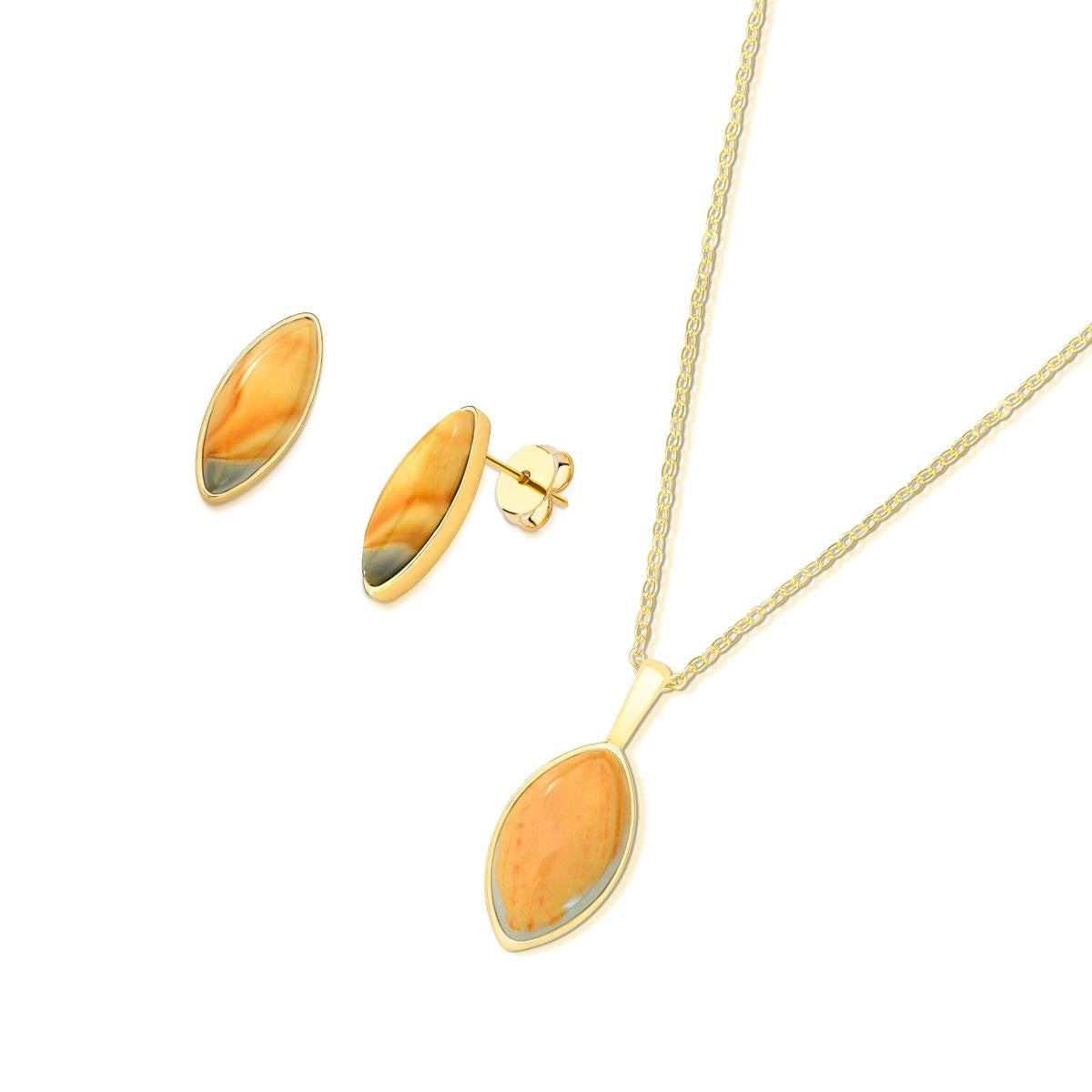 Conjunto Brilhato folheado a ouro com pedras naturais - foto 16