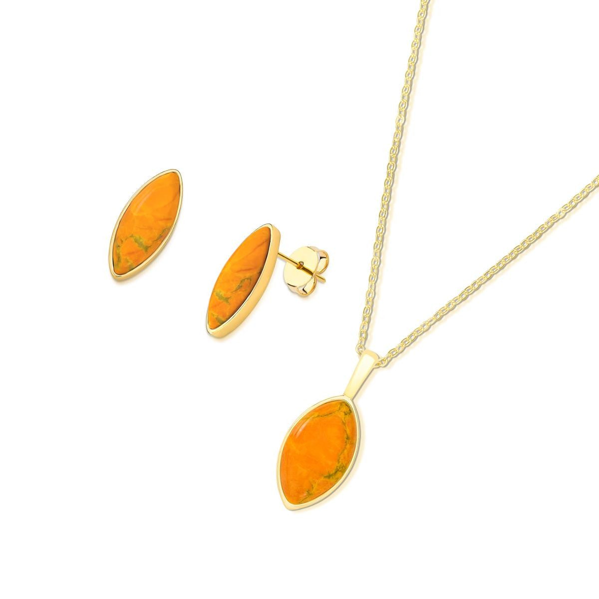 Conjunto Brilhato folheado a ouro com pedras naturais - foto 21