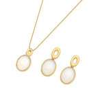 CONJUNTO FOLHEADO A OURO