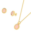 CONJUNTO FOLHEADO A OURO