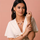 CONJUNTO FOLHEADO A OURO