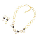 CONJUNTO FOLHEADO A OURO