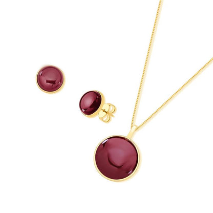 Conjunto Brilhato folheado a ouro com pedra natural perolada - foto 4