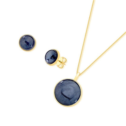 Conjunto Brilhato folheado a ouro com pedra natural perolada - foto 13