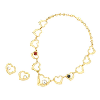 Conjunto Brilhato Pedras Naturais Brasileiras — Folheado a Ouro