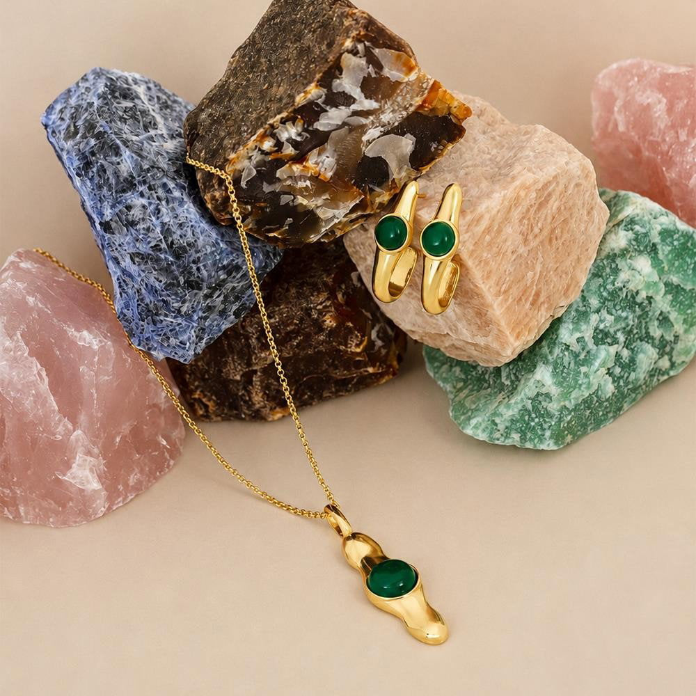 Conjunto Brilhato Intense Folheado a Ouro