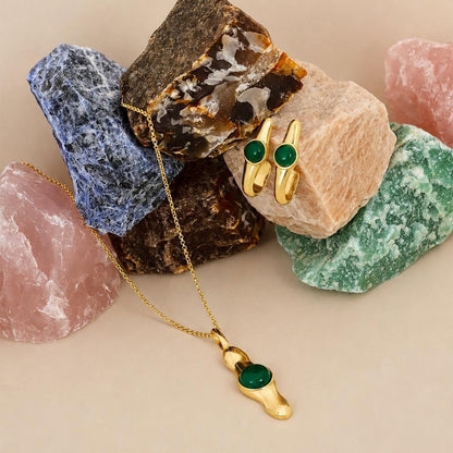Conjunto Brilhato Intense Folheado a Ouro