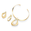 CONJUNTO FOLHEADO A OURO