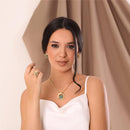 CONJUNTO FOLHEADO A OURO