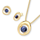 CONJUNTO FOLHEADO A OURO