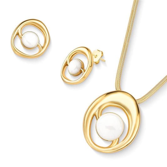 Conjunto Brilhato Pedras Naturais Brasileiras — Folheado a Ouro