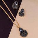 CONJUNTO FOLHEADO A OURO