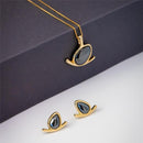 CONJUNTO FOLHEADO A OURO