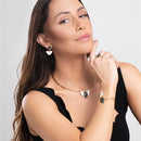 CONJUNTO FOLHEADO A OURO