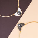 CONJUNTO FOLHEADO A OURO