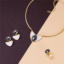 CONJUNTO FOLHEADO A OURO