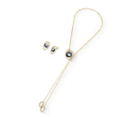 CONJUNTO FOLHEADO A OURO