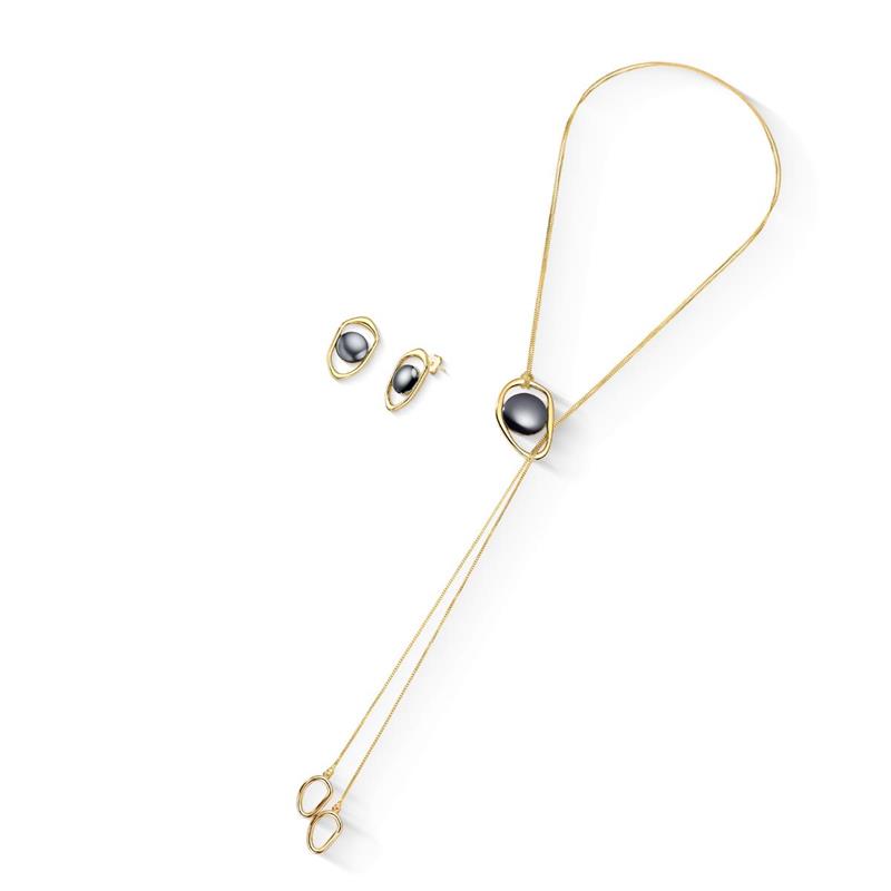 CONJUNTO FOLHEADO A OURO