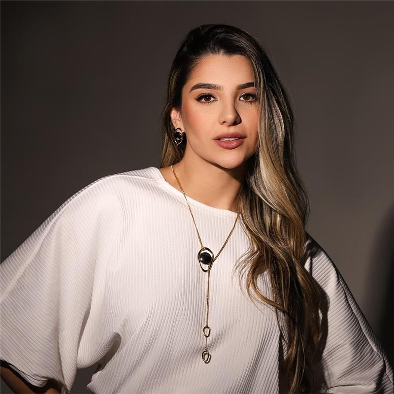 Conjunto Brilhato Pedras Naturais Brasileiras — Folheado a Ouro