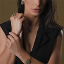 CONJUNTO FOLHEADO A OURO