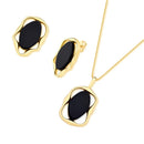 CONJUNTO FOLHEADO A OURO