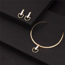 CONJUNTO FOLHEADO A OURO