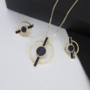 CONJUNTO FOLHEADO A OURO