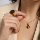 CONJUNTO FOLHEADO A OURO