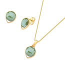 CONJUNTO FOLHEADO A OURO