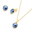 CONJUNTO FOLHEADO A OURO