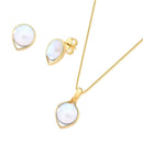 CONJUNTO FOLHEADO A OURO