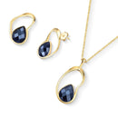 CONJUNTO FOLHEADO A OURO