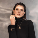 CONJUNTO FOLHEADO A OURO