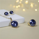 CONJUNTO FOLHEADO A OURO