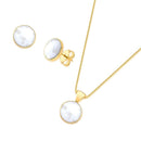 CONJUNTO FOLHEADO A OURO