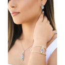 CONJUNTO FOLHEADO A OURO