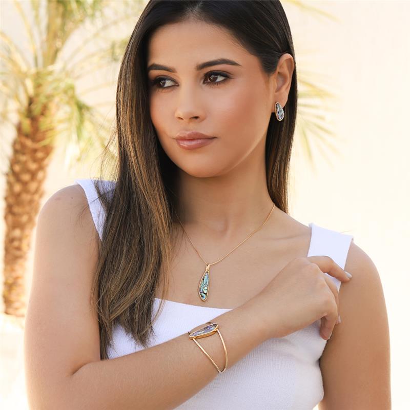 CONJUNTO FOLHEADO A OURO